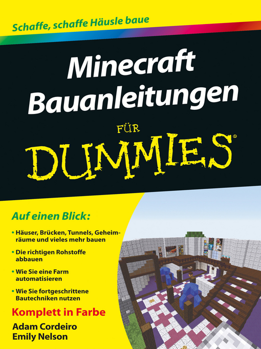 Title details for Minecraft Bauanleitungen für Dummies by Adam Cordeiro - Available